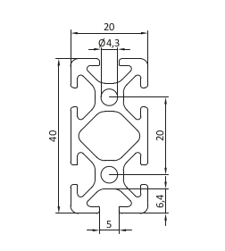 Profil aluminiowy 20x40 [5]