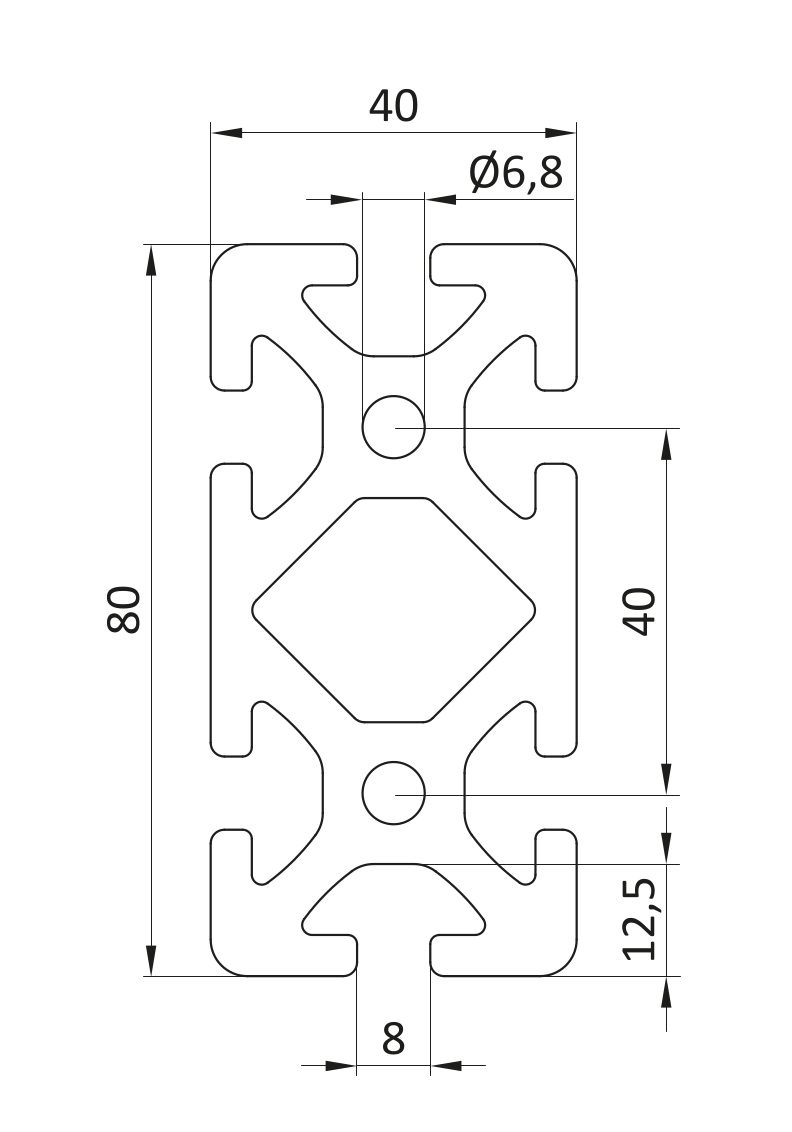 Profil aluminiowy 40x80 [8]